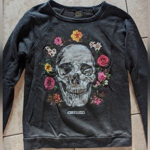 OBEY Skull & Flowers Crewneck Sweatshirt